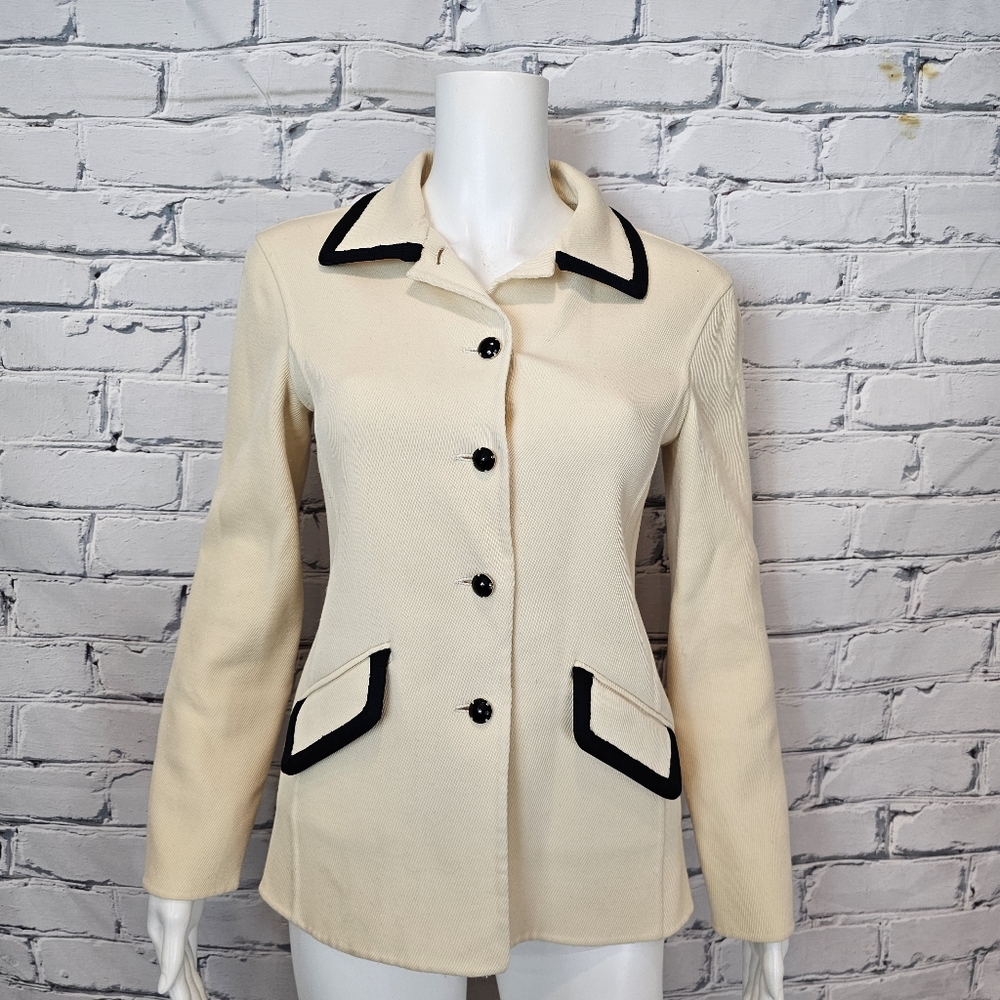Oscar De La Renta Vintage Cream Jacket
